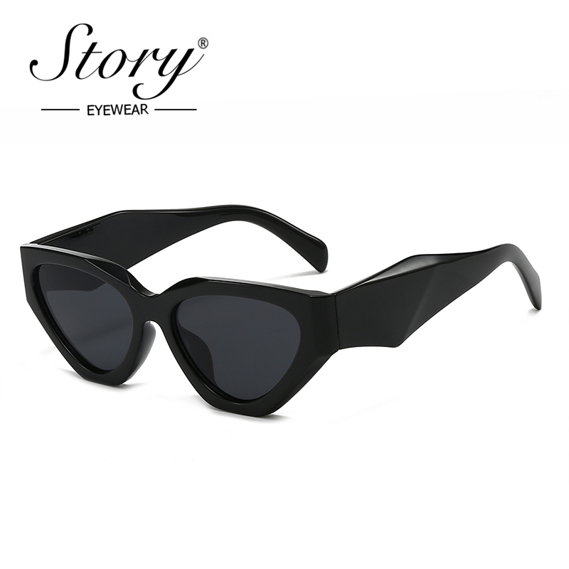 Streetwear Brand Red - STORY Trendy Large Cat Eye Sunglasses