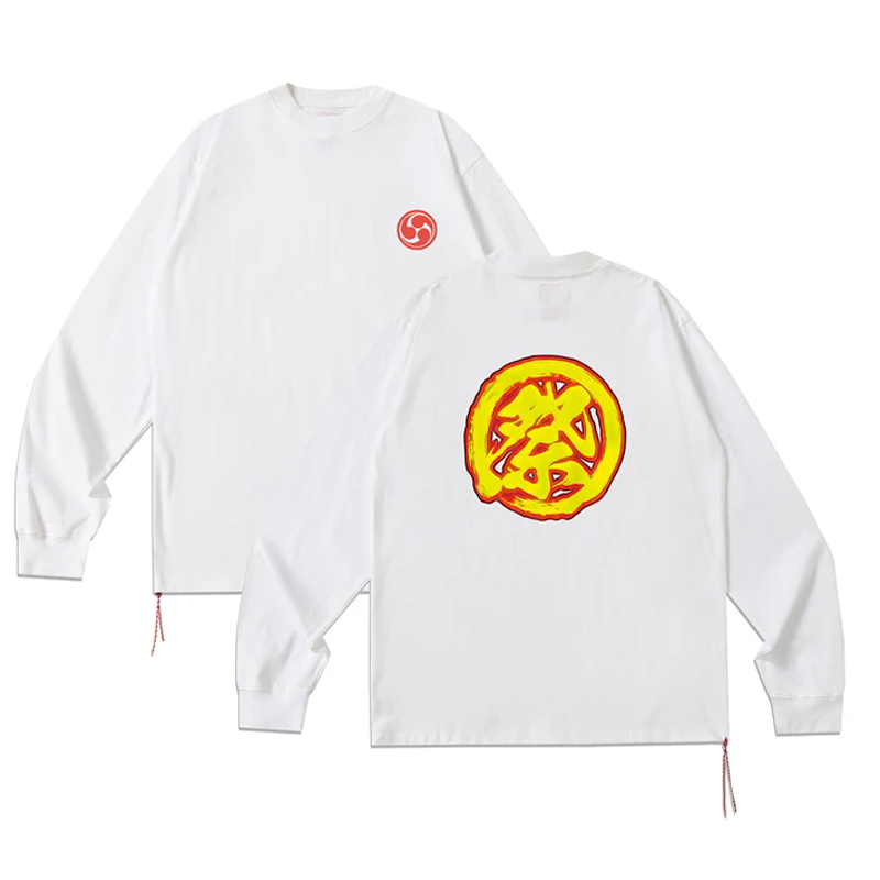 Streetwear Brand Red - Streetwear Brand Beams Long Sleeves T-shirt