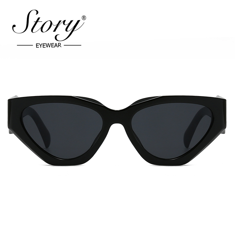 STORY Trendy Large Cat Eye Sun - Streetwear Brand Red ulasan dan harga