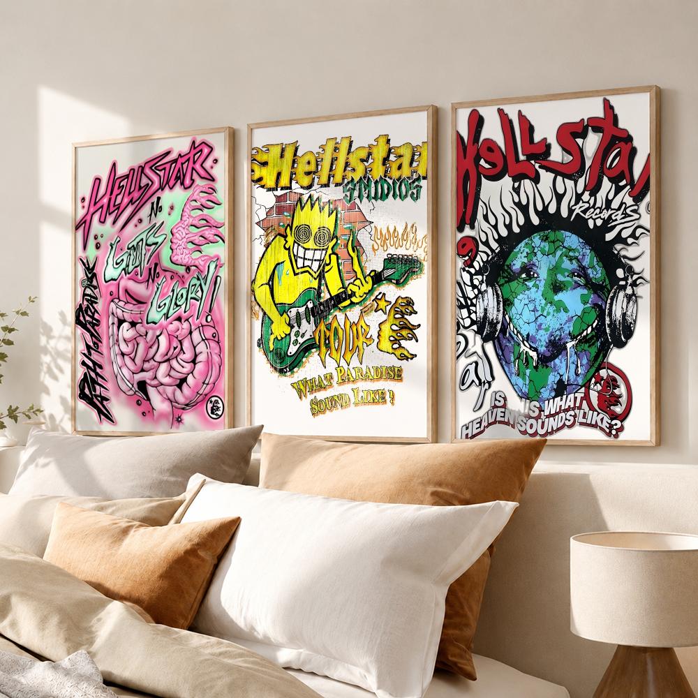 Streetwear Brand Hellstar Post - Streetwear Brand Poster ulasan dan harga